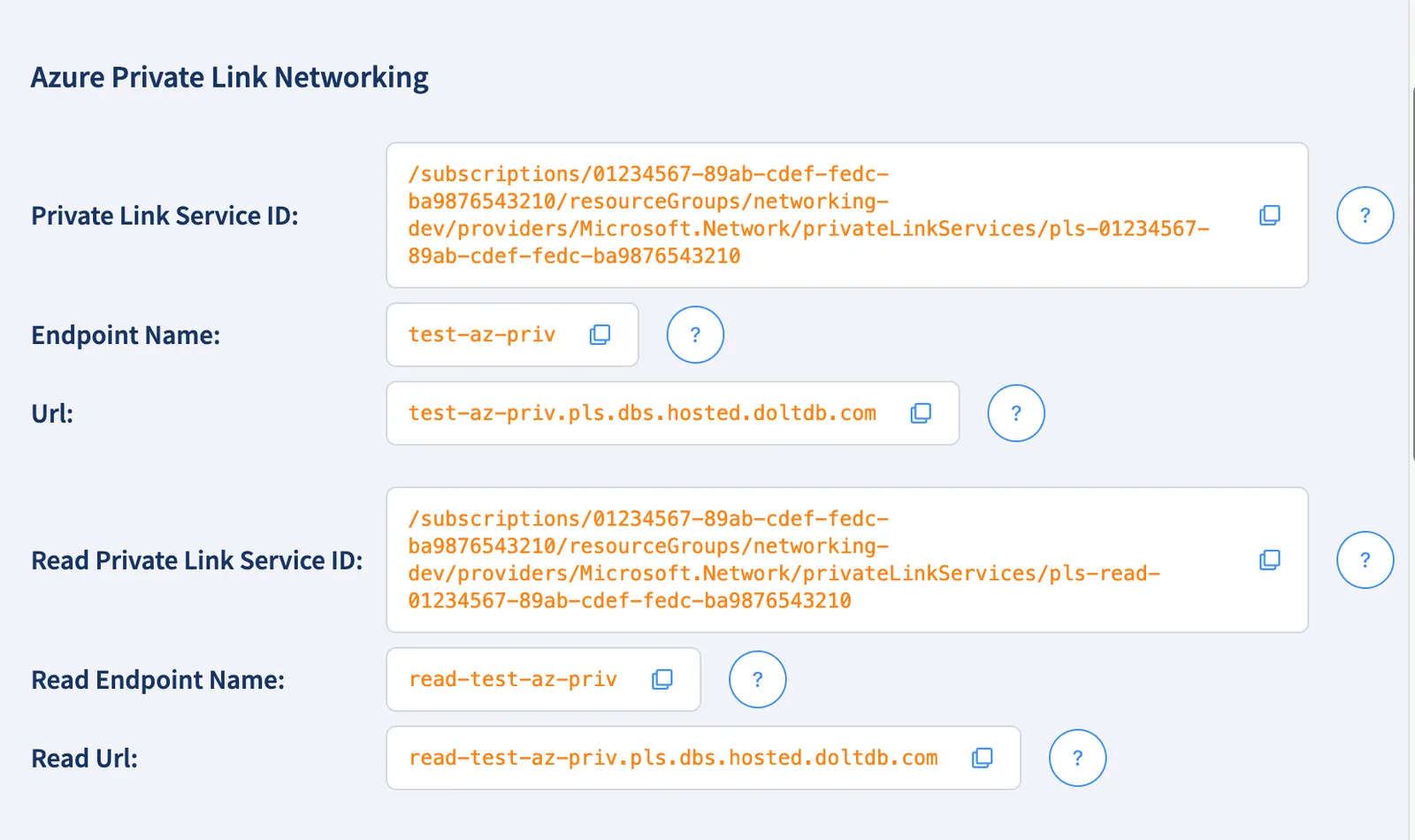 Azure Private Link Networking