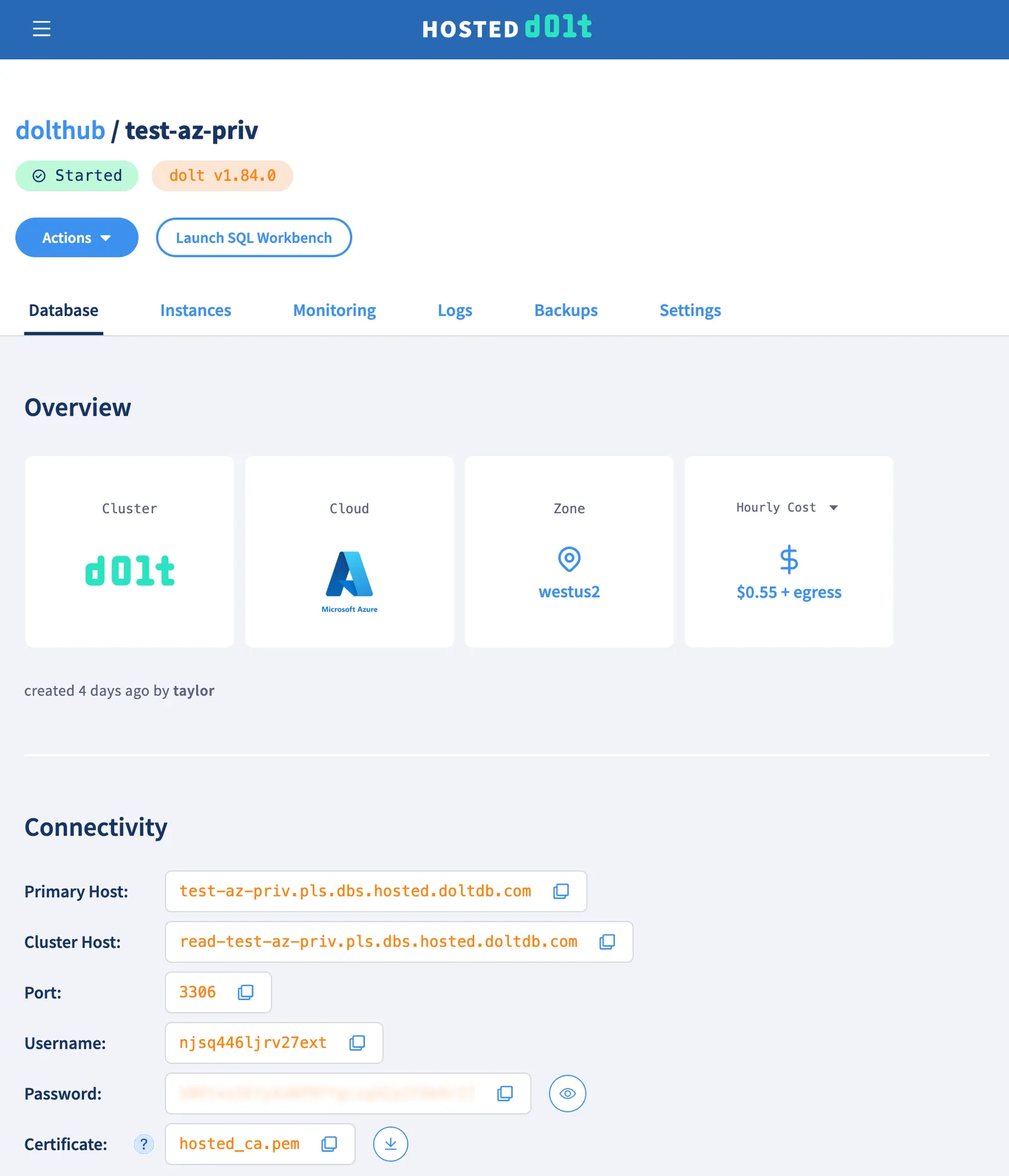 Connections Tab