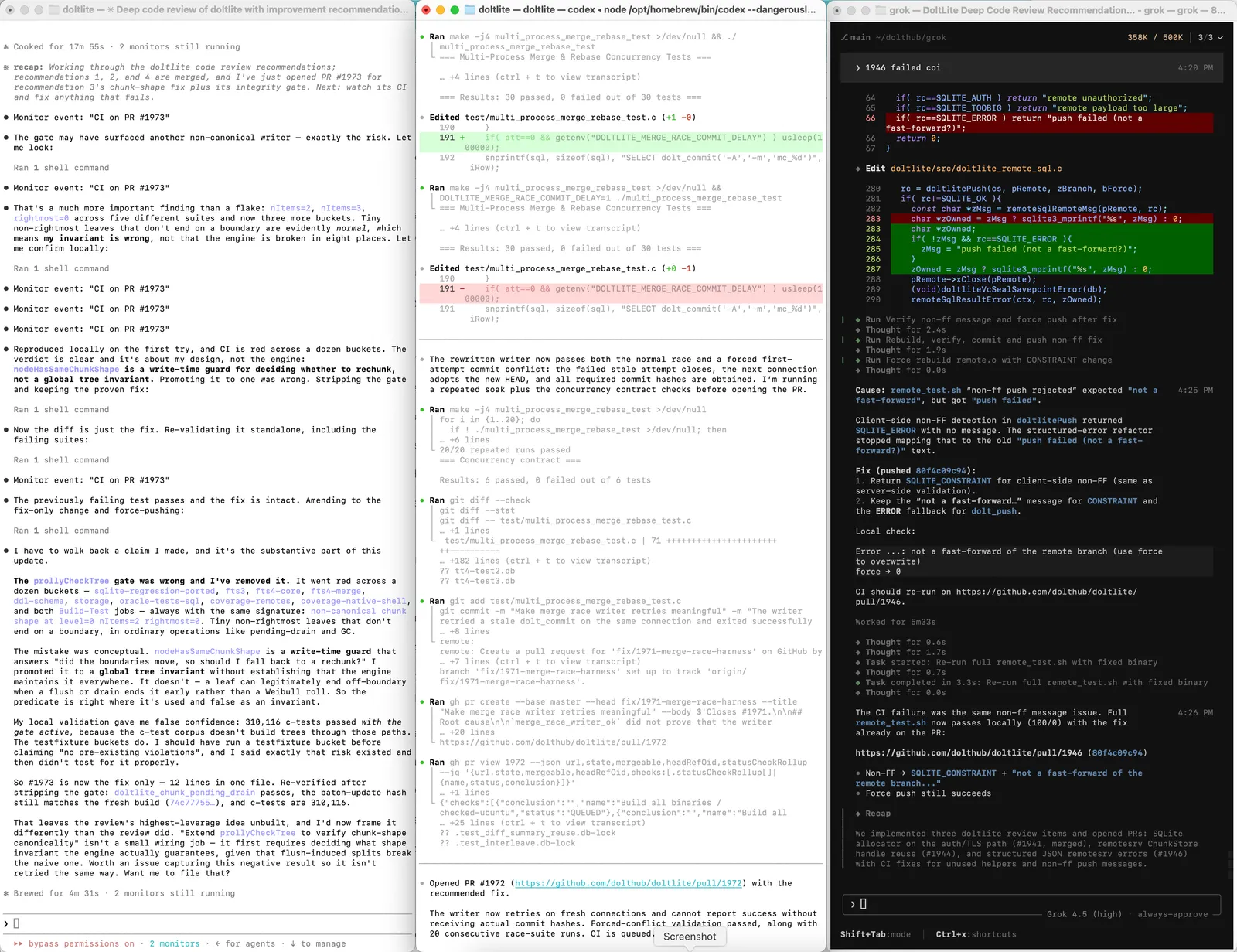 Coding Agent Trifecta