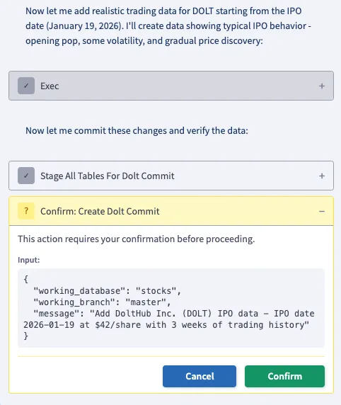Dolt Commit Approval Gate