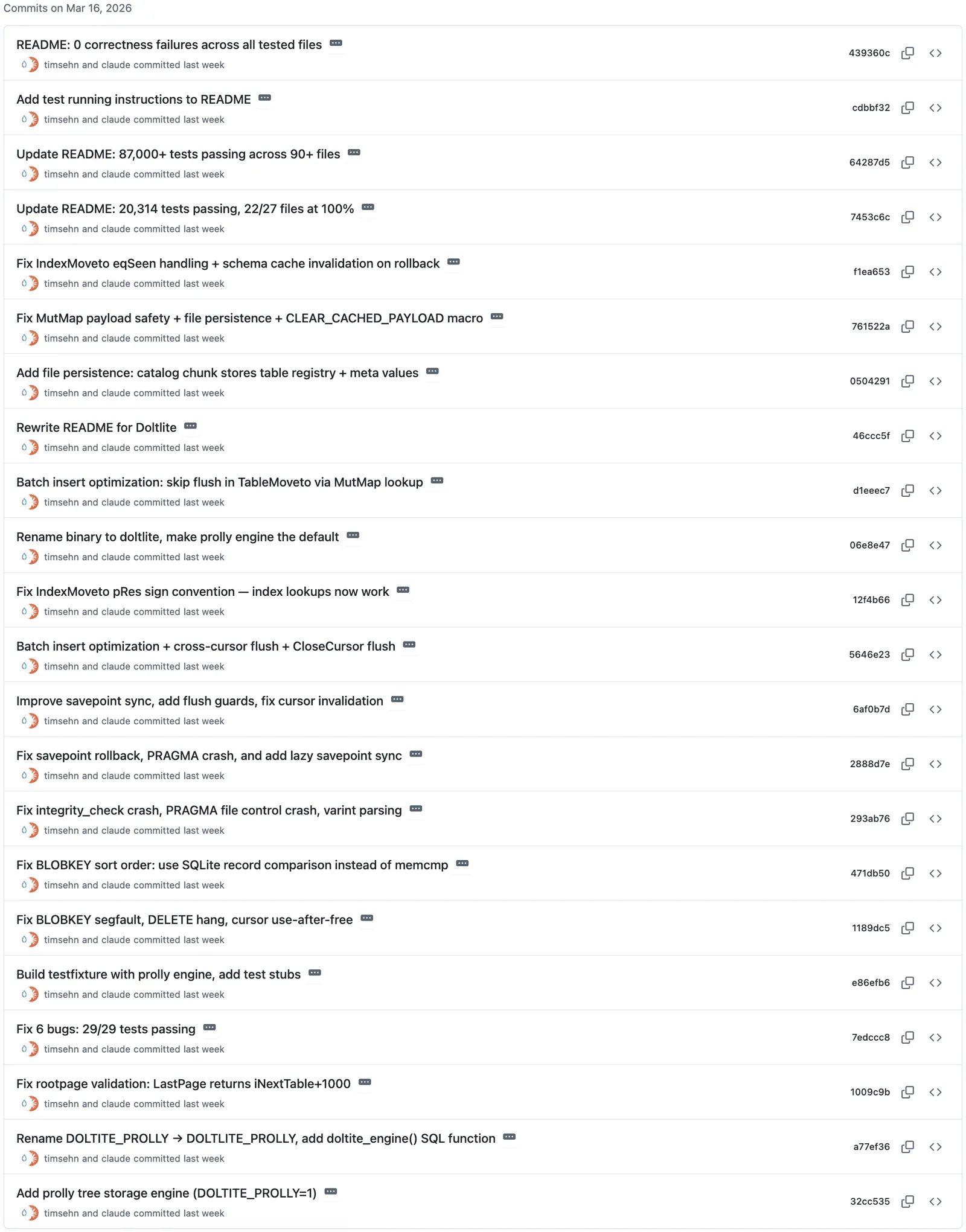 Gas Town Commits to master