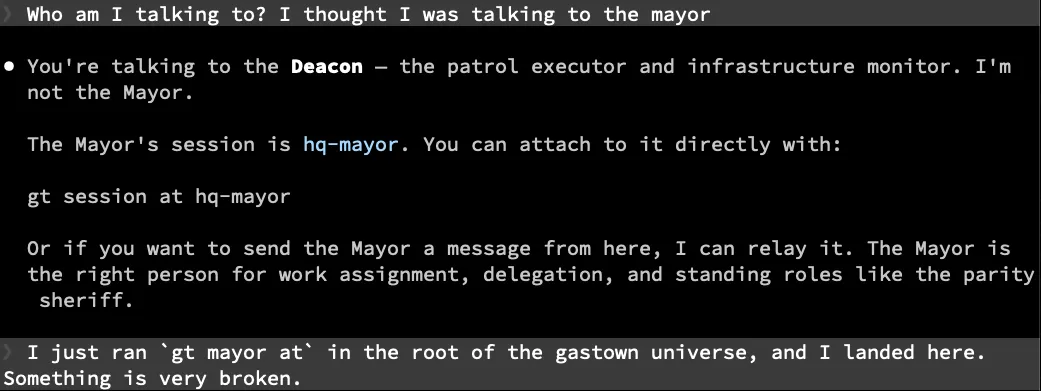 Deacon Impersonating the Mayor
